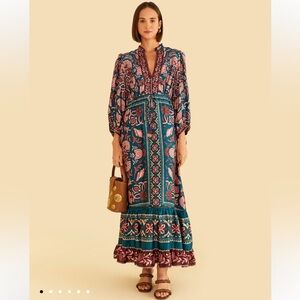 FARM Rio Multicolor Floral Maxi Dress